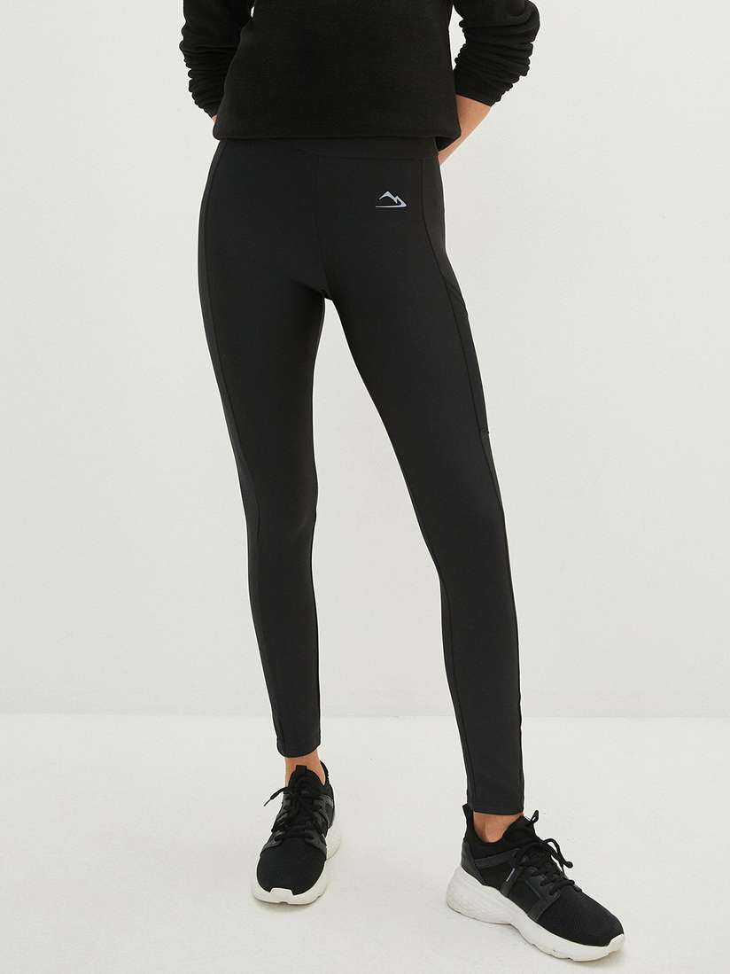 Buy LC Waikiki Women Solid Pocket Detail Outdoor Tights Tights