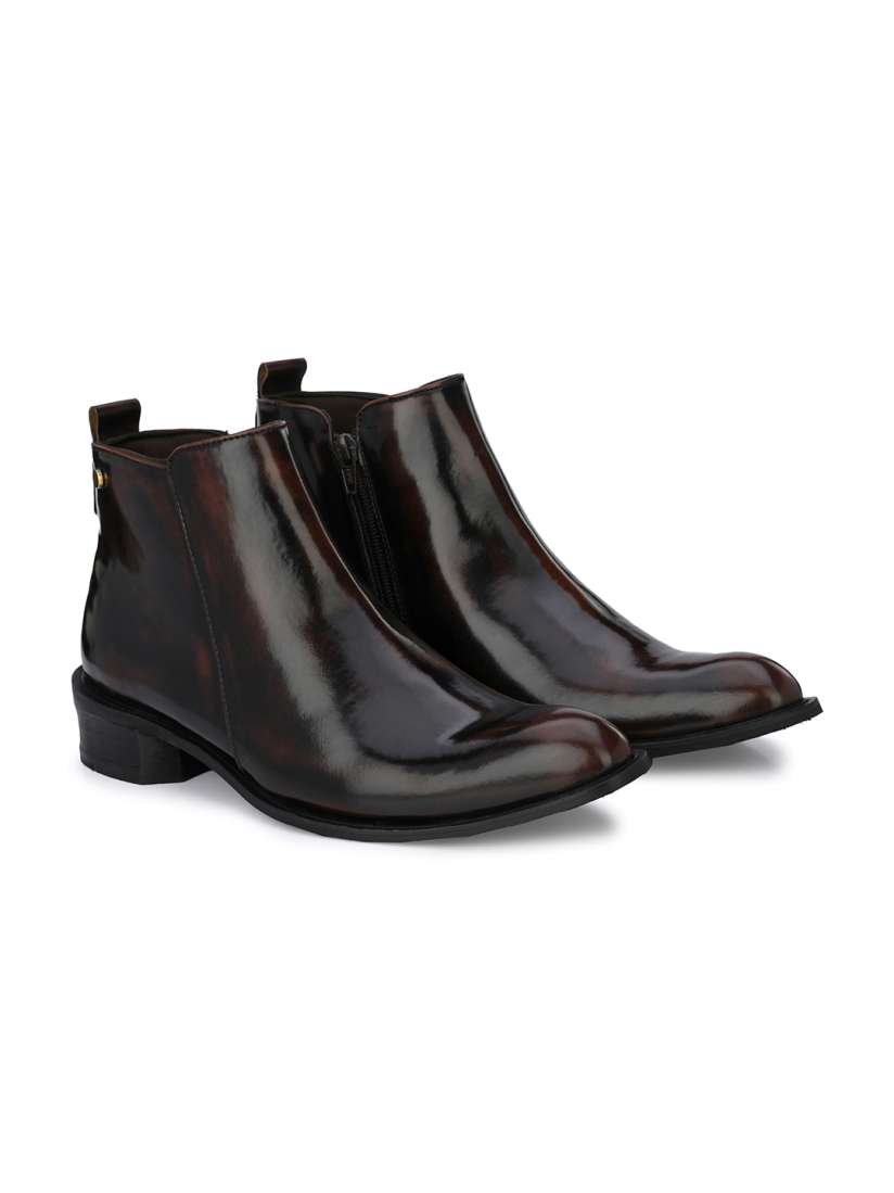 Buy Delize Men Brown Solid Cowboy Boots Boots for Men 20633048 Myntra