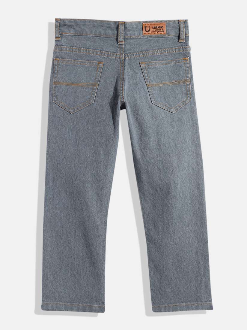 Buy Urbano Juniors Boys Grey Solid Slim Fit Stretchable Jeans Jeans for Boys 20634626 Myntra