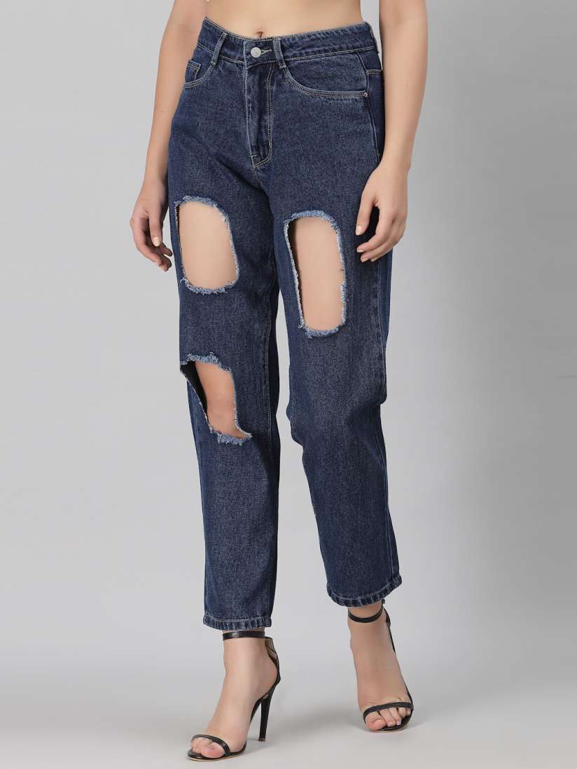 Buy River Of Design Jeans Women Blue High Rise Highly Distressed Jeans Jeans for Women 20636696 Myntra