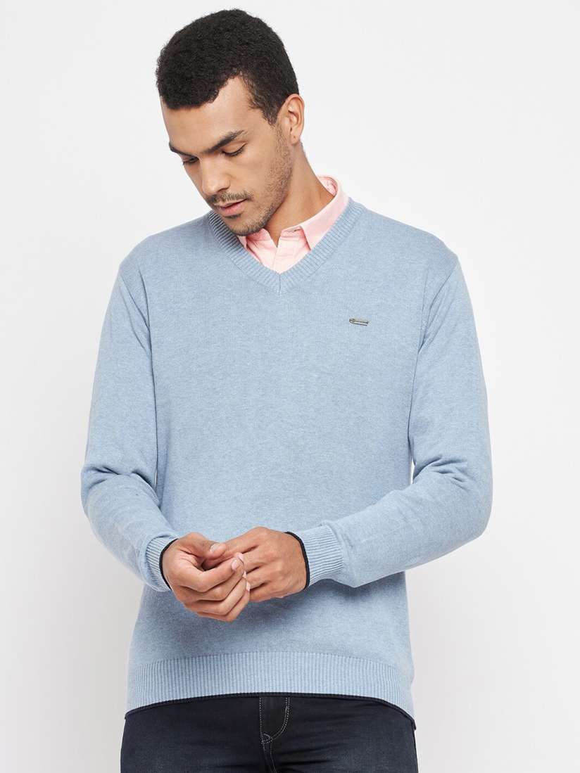 Buy Duke Men Blue Pullover Sweater Sweaters for Men 20645286 Myntra