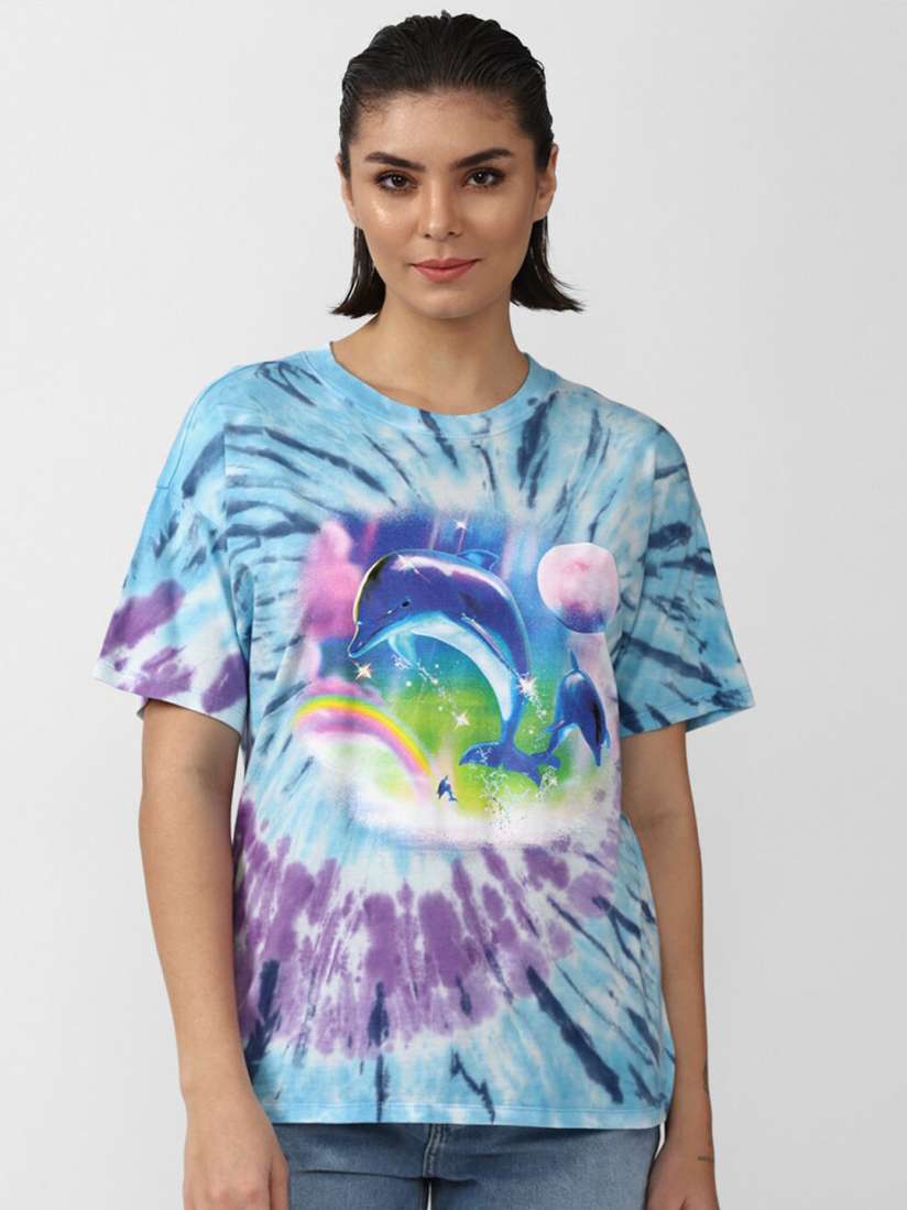 Forever 21 womens tie dye sweatshirt hot sale