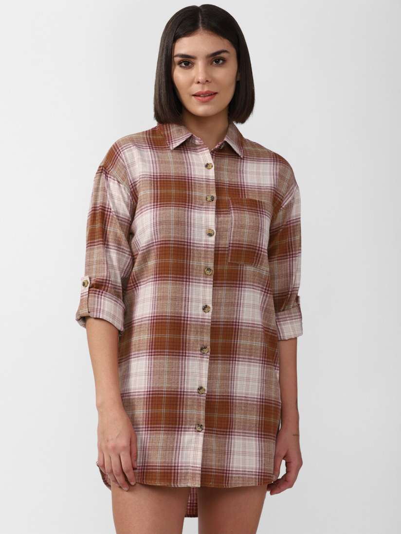 Plaid shirt dress forever 21 outlet