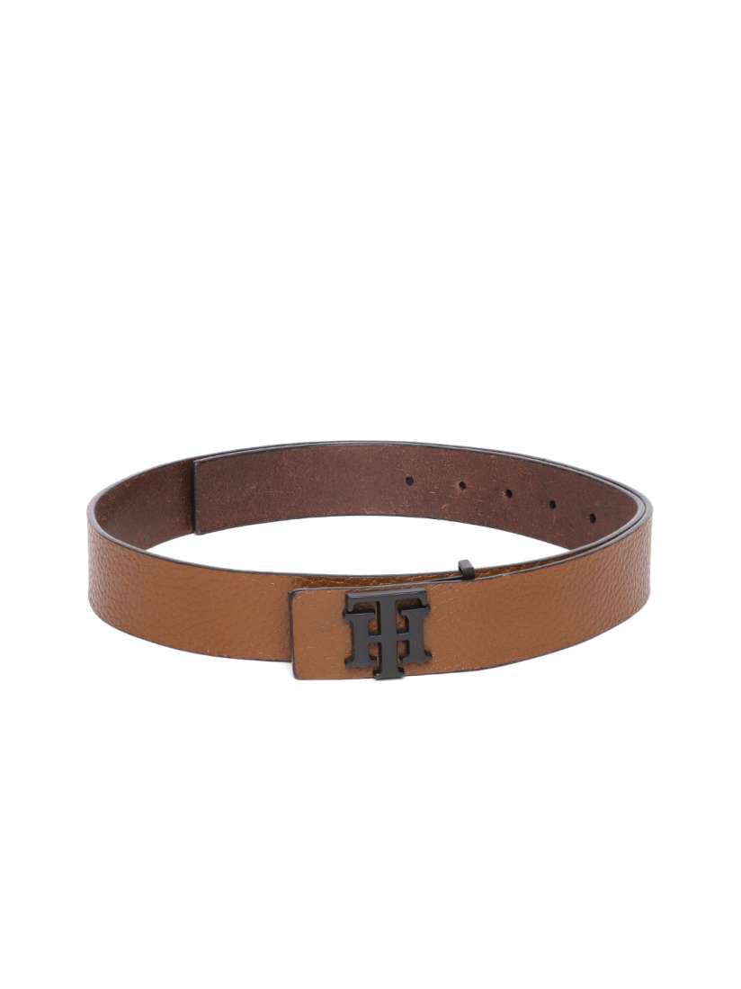 Buy Tommy Hilfiger Men Tan Textured Leather Belt Belts for Men 20655432 Myntra