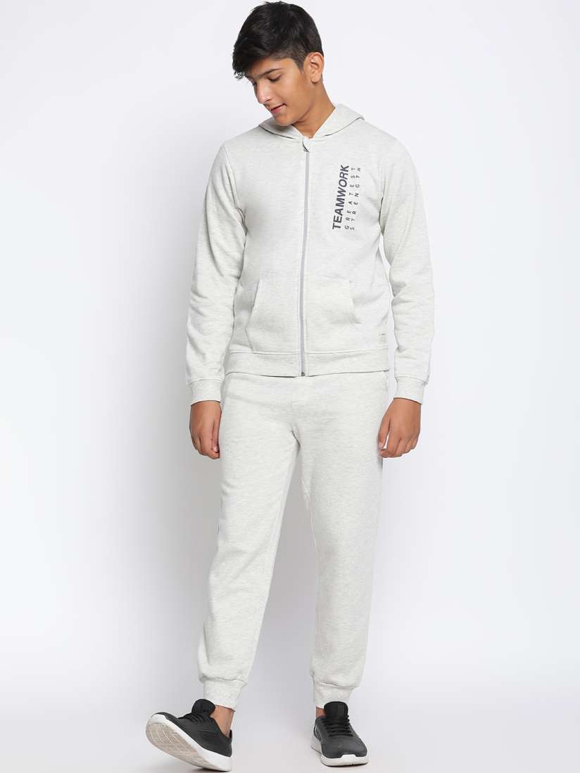 Boys in grey tracksuits deals