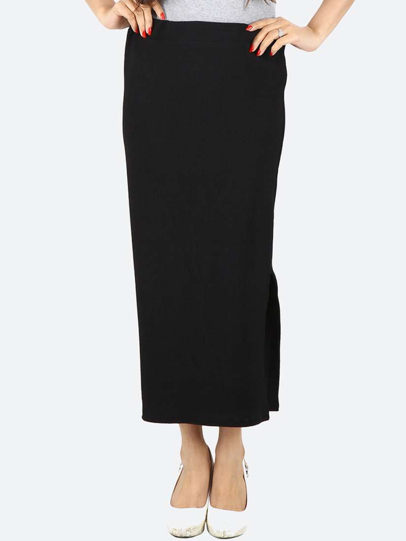 Myntra black skirt cheap