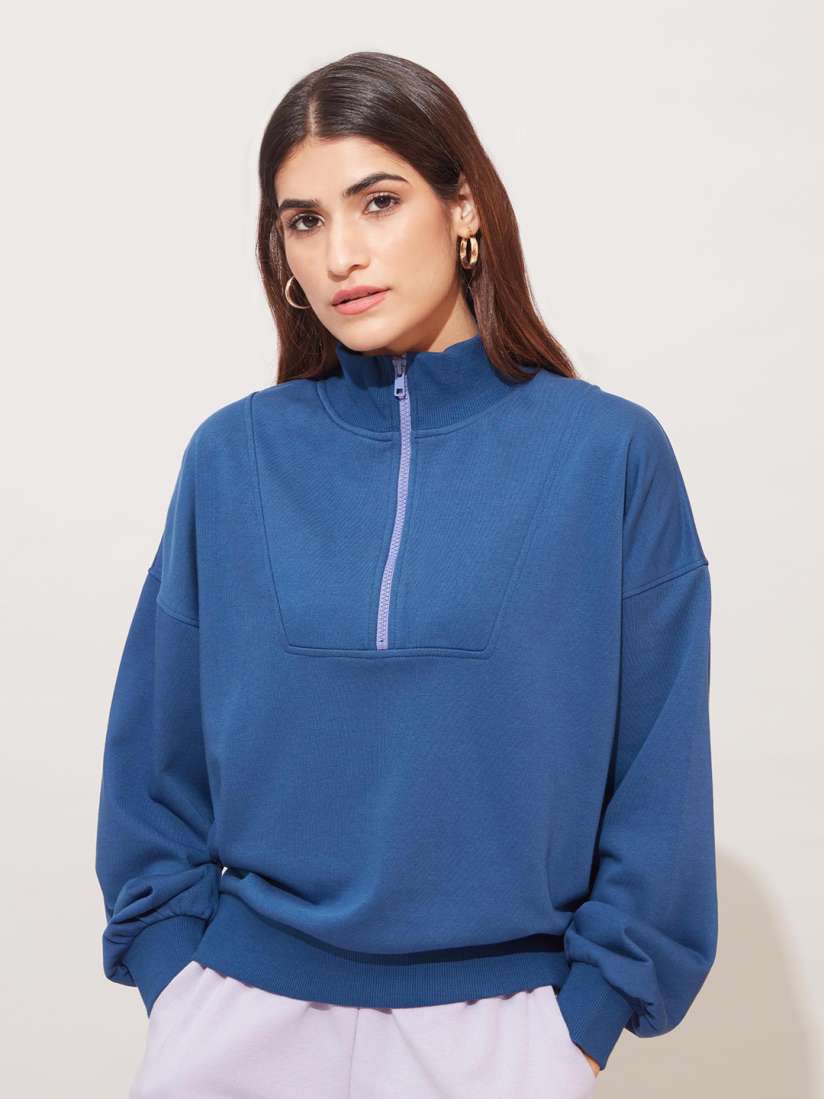 Collar neck sweatshirts hot sale
