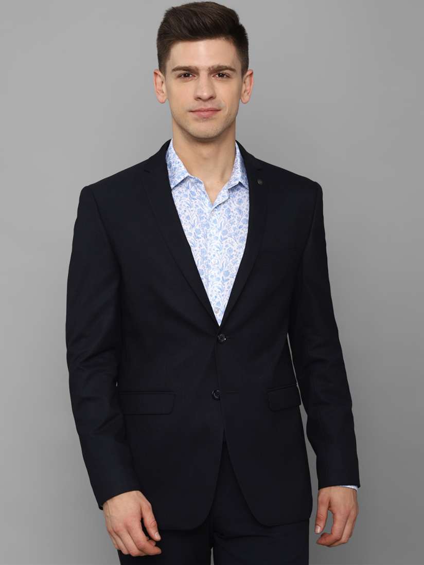 Buy Allen Solly Men Black Solid Slim Fit Single Breasted Blazer Blazers for Men 20669436 Myntra
