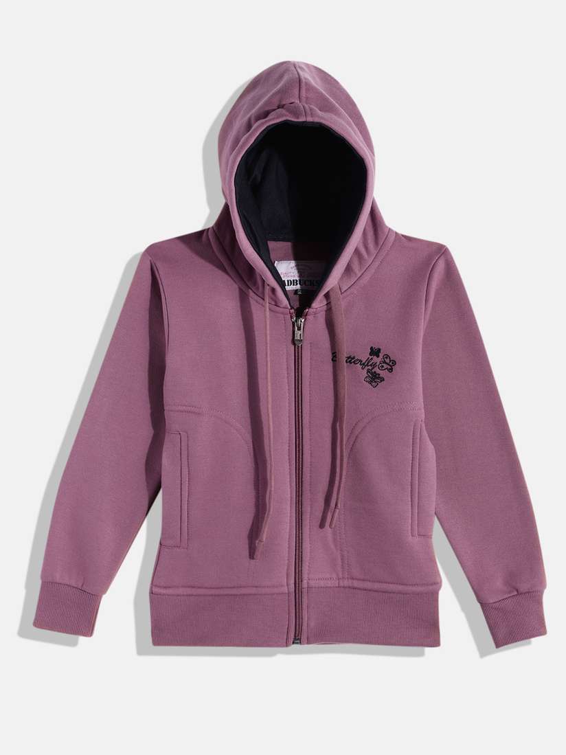 Girls Children's Jacket With Thumb Holes Hoodies For Teenage