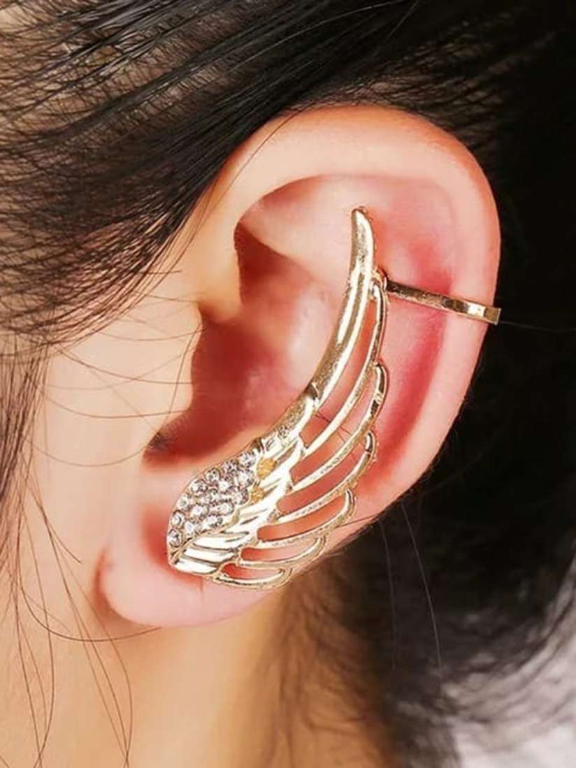 Buy Pinapes Pack Of 2 Gold Plated Silver Contemporary Ear Cuff Earrings Earrings for Unisex 20677136 Myntra