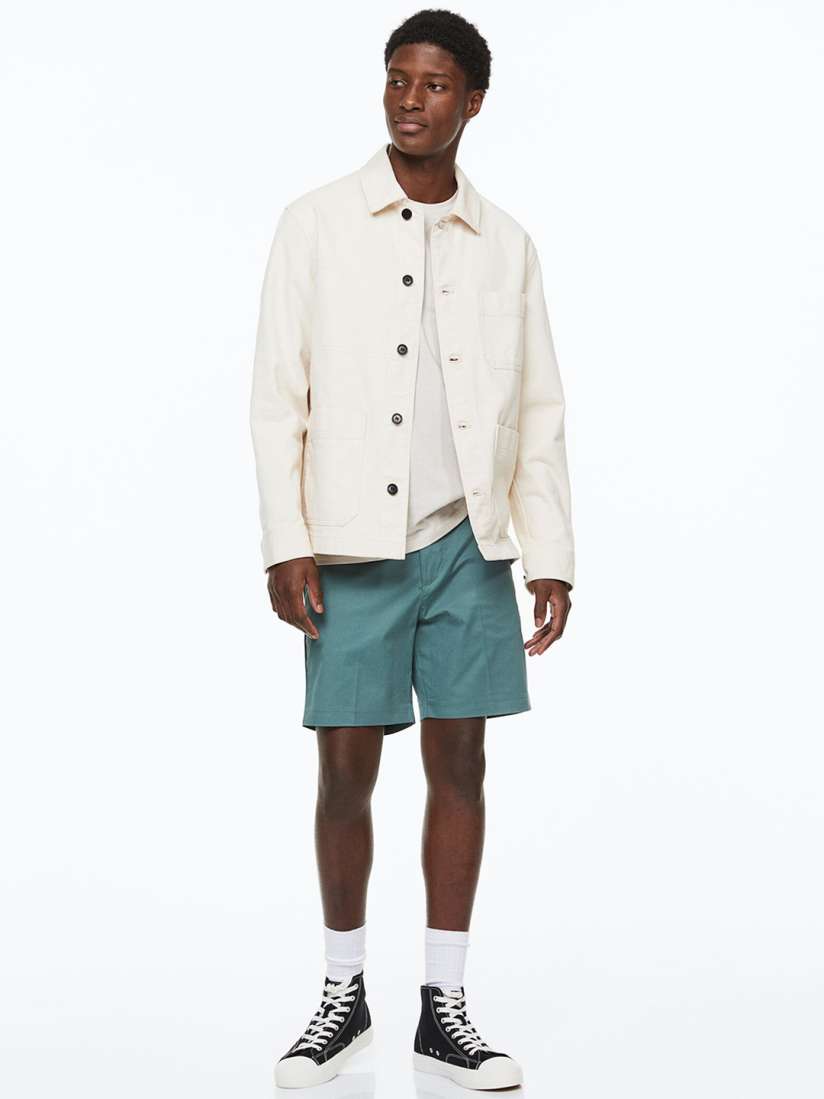 Turquoise chino shorts on sale