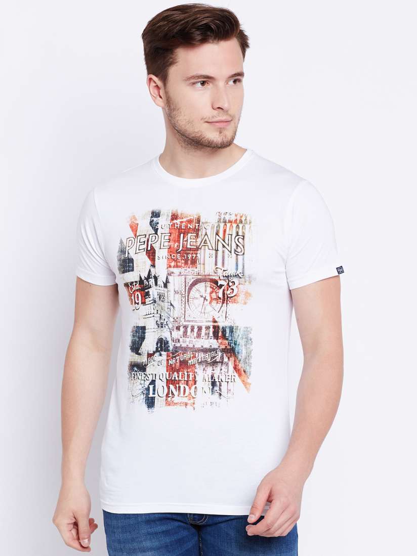 Pepe jeans t shirt myntra shop