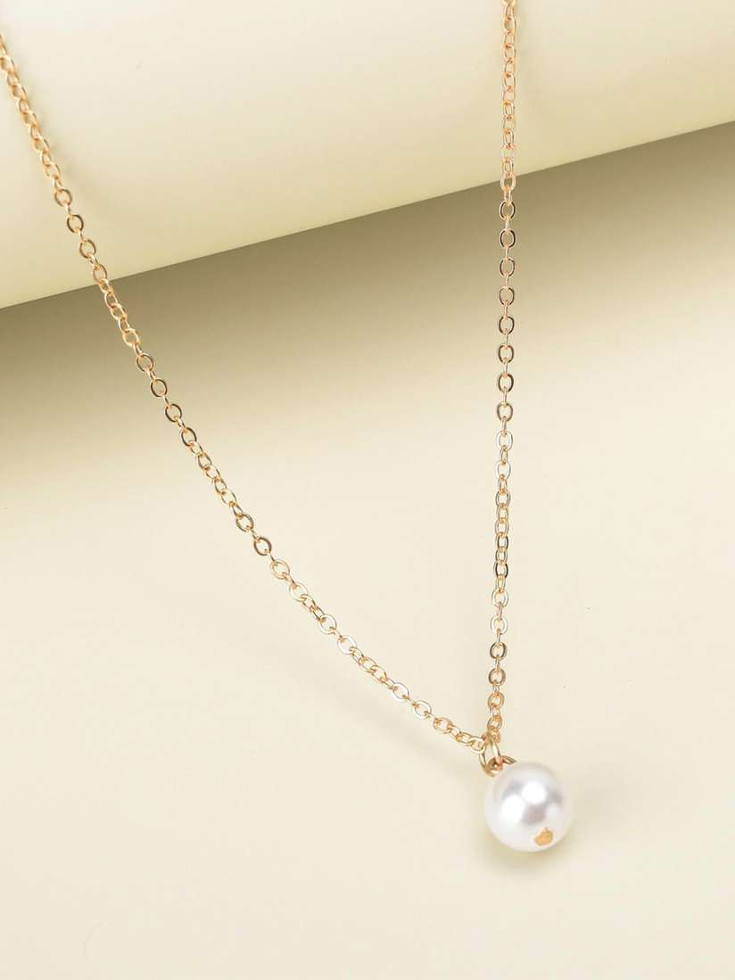 Buy Voylla Women Gold Toned White Brass Gold Plated Layered Necklace Necklace and Chains for Women 20684694 Myntra