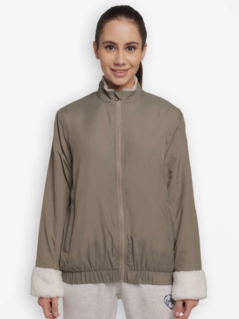 Buy Wildcraft Women Olive Green Striped Water Resistant Sporty Jacket Jackets for Women 20688542 Myntra