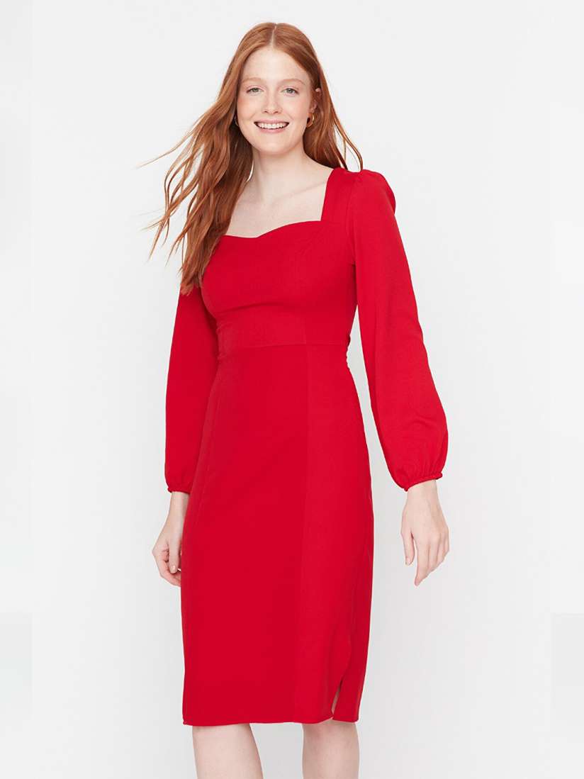 Myntra red dress sales