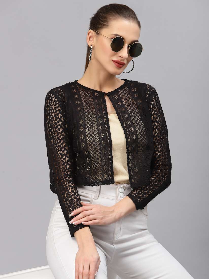 Black shrug myntra outlet