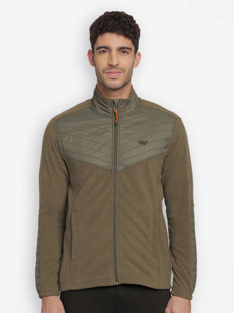 Buy Wildcraft Men Olive Green Fleece Water Resistant Outdoor Biker Jacket Jackets for Men 20696900 Myntra