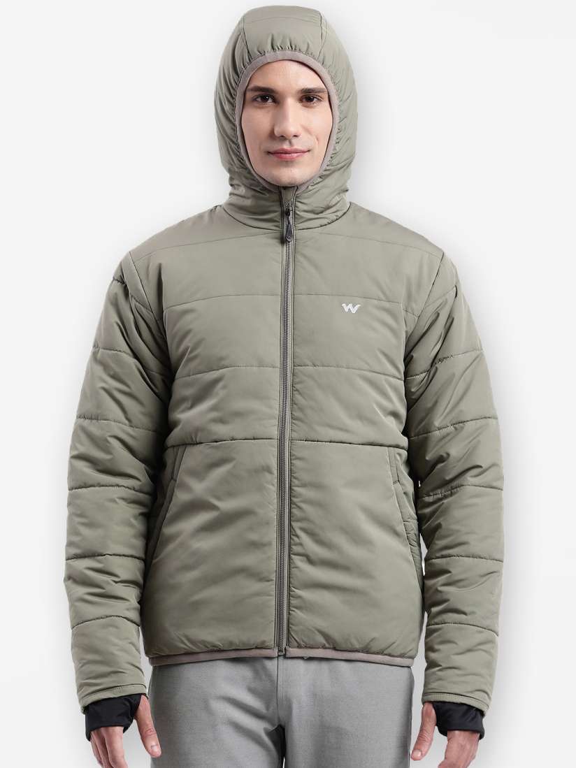 Buy Wildcraft Men Olive Green Water Resistant Outdoor Hooded Padded Jacket Jackets for Men 20696916 Myntra