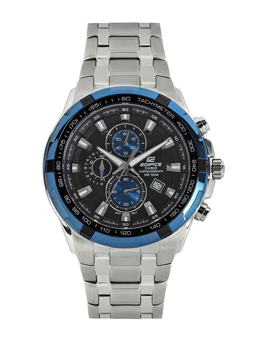 Buy CASIO Men EDifice EF 539D 1A2VUDF Black Analog Dial Silver Stainless Steel Band ED462 Watches for Men 207024 Myntra