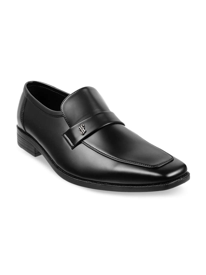 Buy J.FONTINI Men Black Solid Formal Loafers Formal Shoes for Men 20702806 Myntra