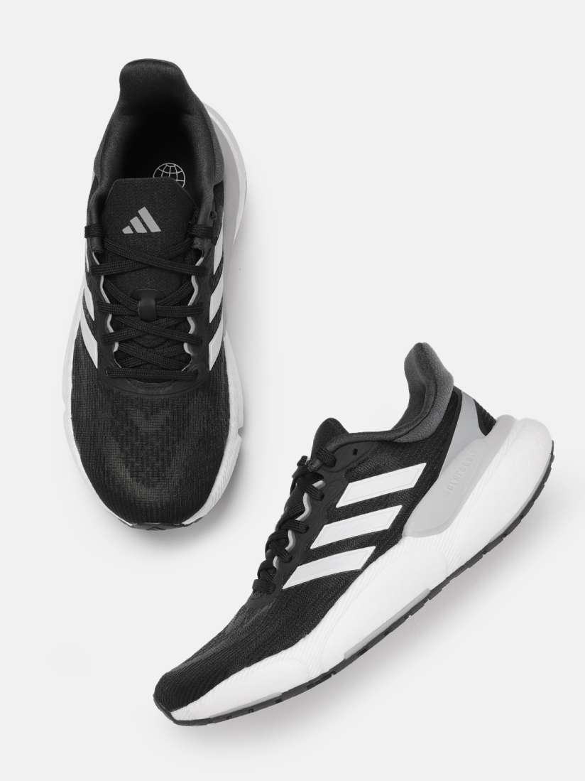 Adidas black and white sports shoes new arrivals