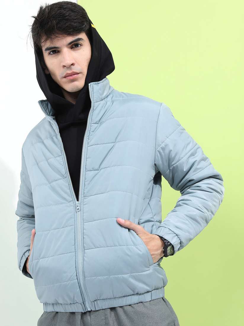 Light blue puffer jacket men online