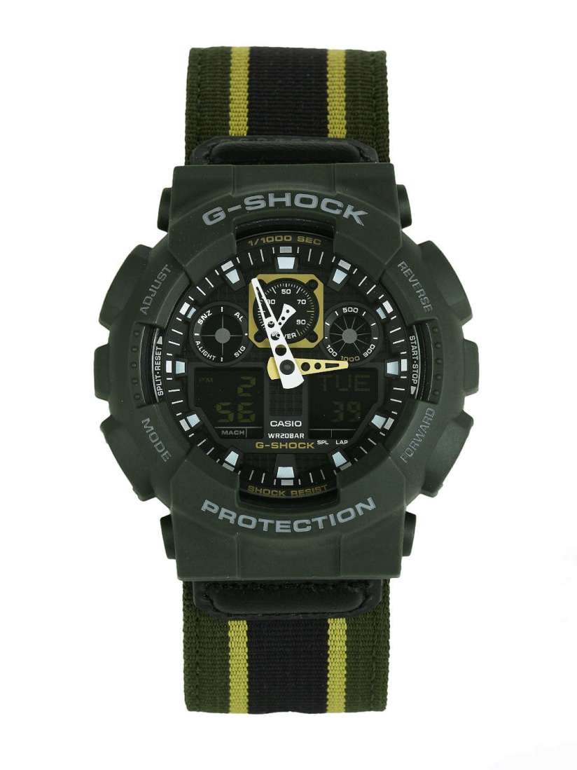Buy CASIO G Shock Men Green Analogue Digital Watch G473 GA 100MC 3ADR Watches for Men 207054 Myntra