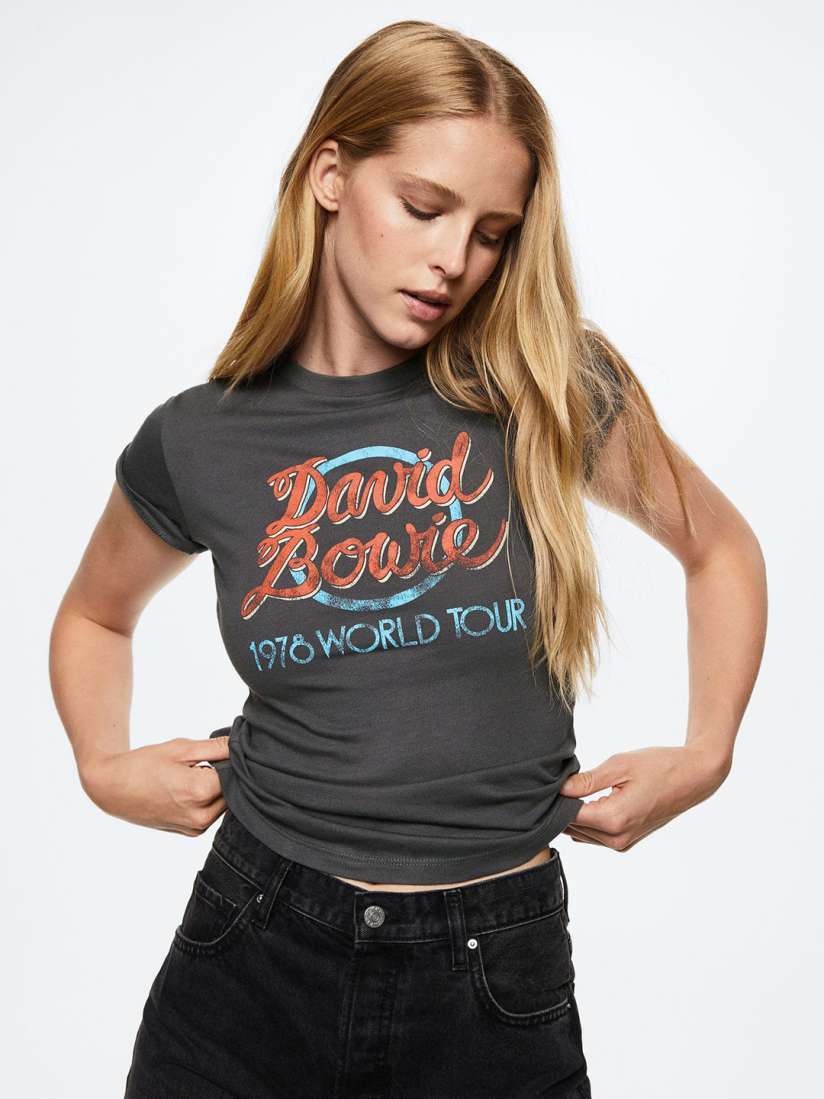 T shirt david bowie dames 2025