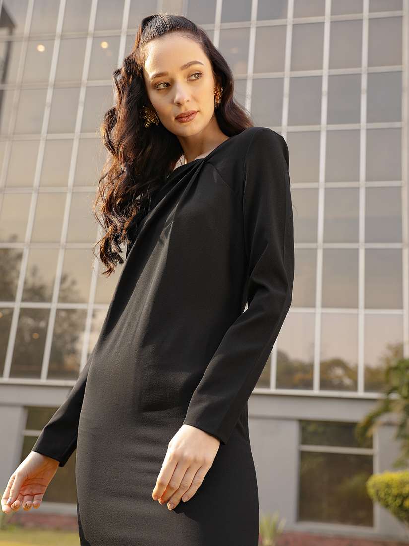 Mango black dress clearance
