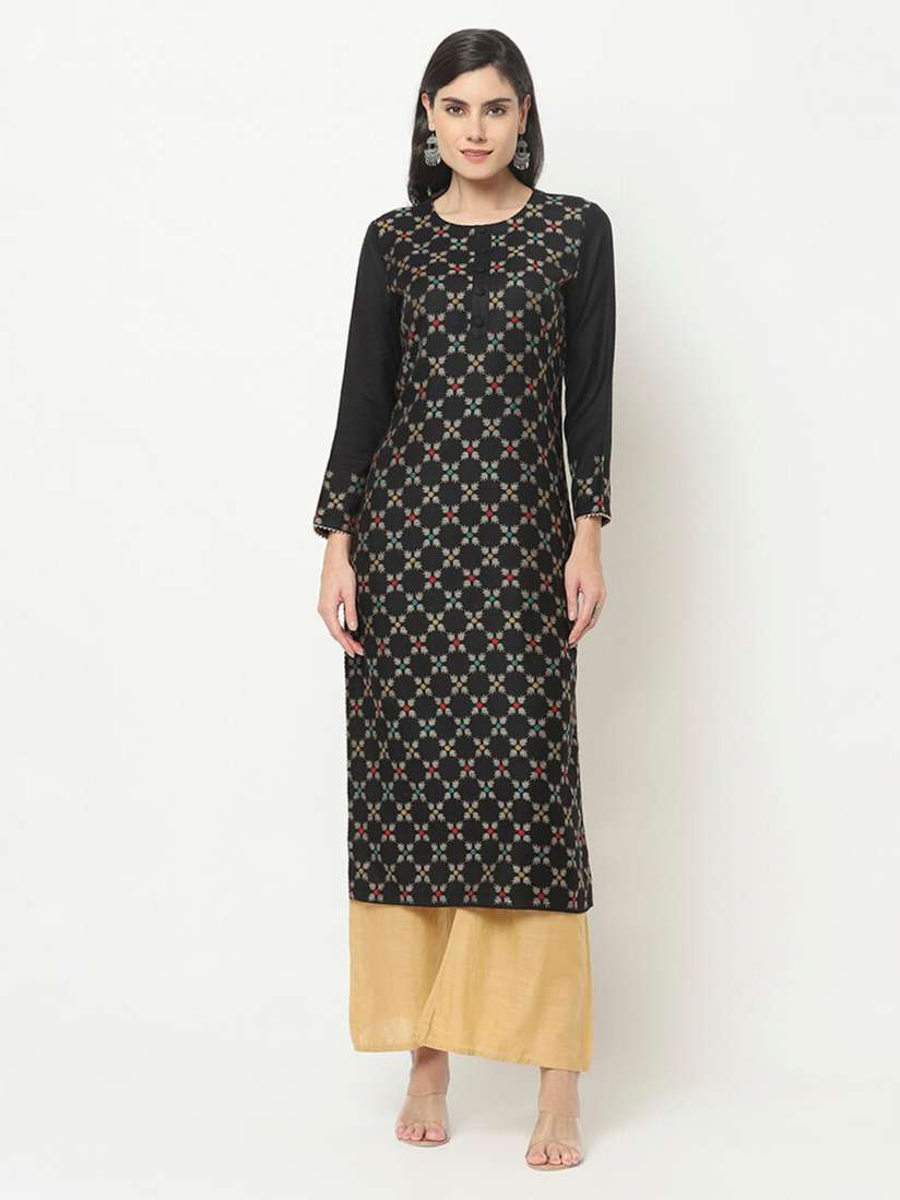 Woolen kurta on myntra clearance