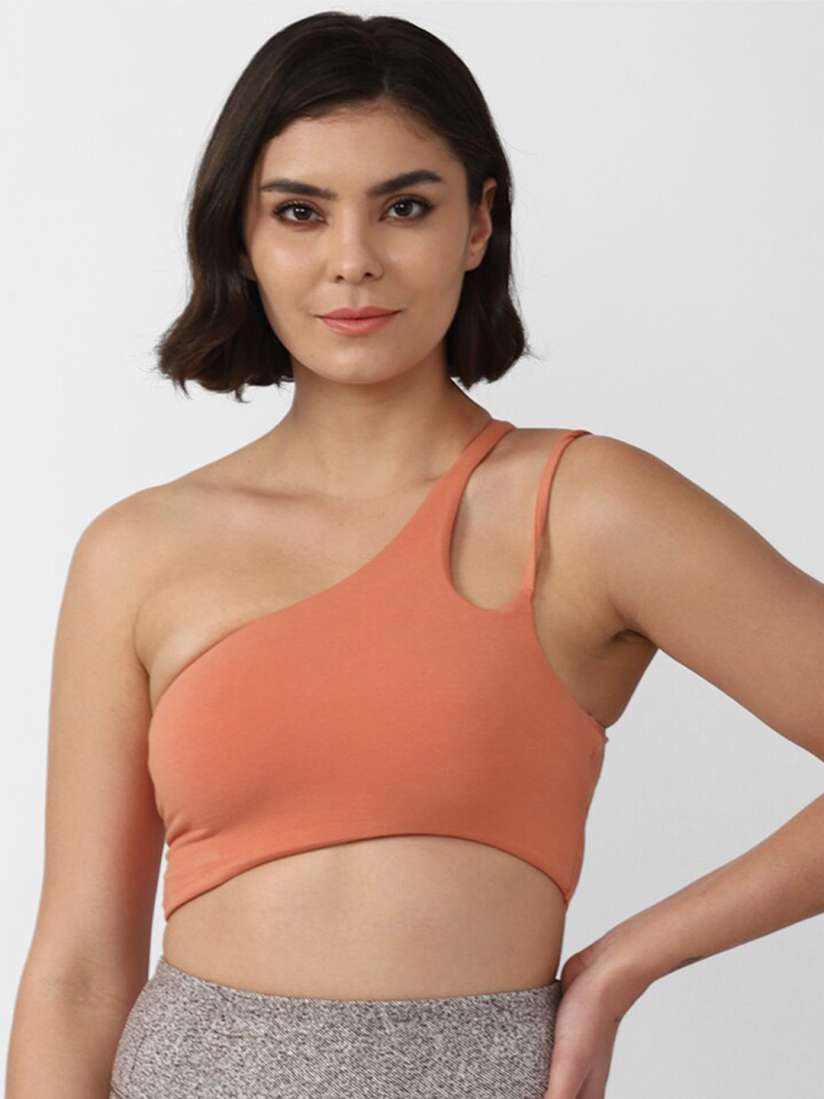 Buy FOREVER 21 Orange One Shoulder Styled Back Crop Top Tops for Women 20710124 Myntra