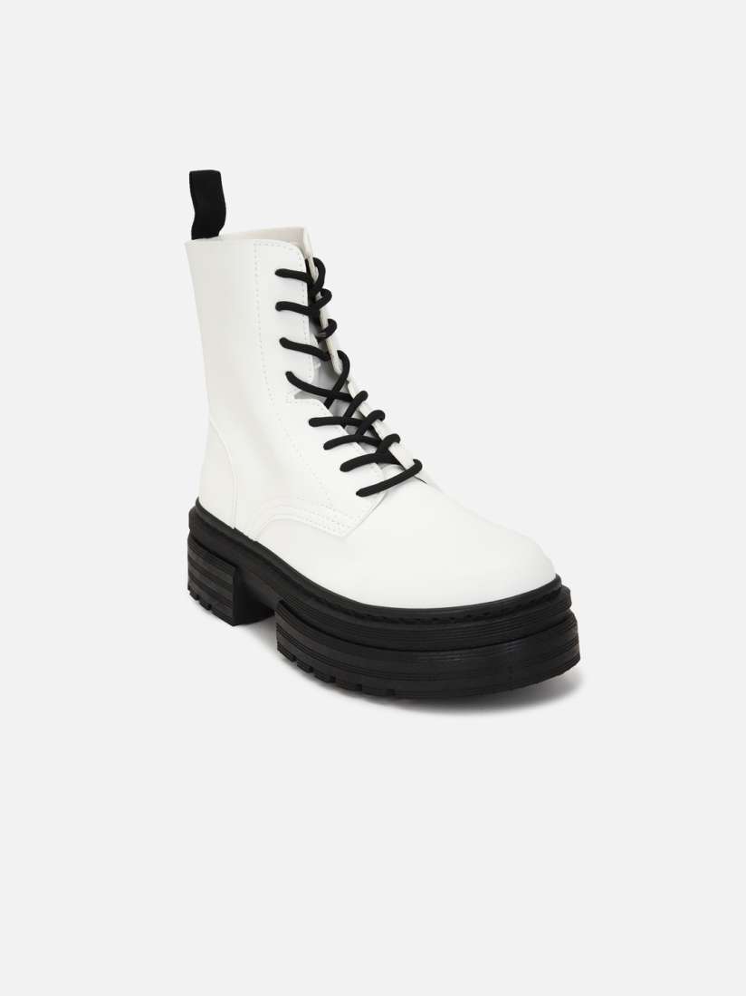 Forever 21 white boots hotsell