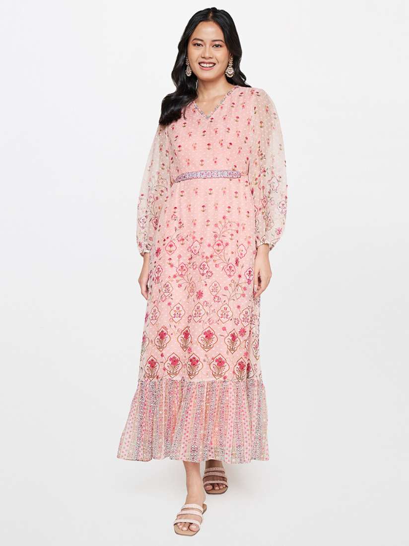 Global desi pink maxi dress deals