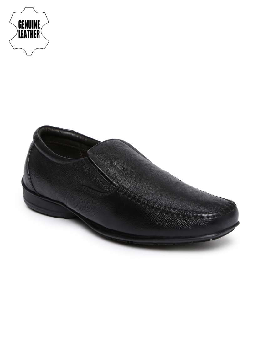 Buy Lee Cooper Men Black Genuine Leather Semiformal Slip Ons Formal Shoes for Men 2072131 Myntra