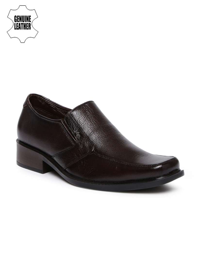 Buy Lee Cooper Men Brown Genuine Leather Semiformal Slip Ons Formal Shoes for Men 2072137 Myntra