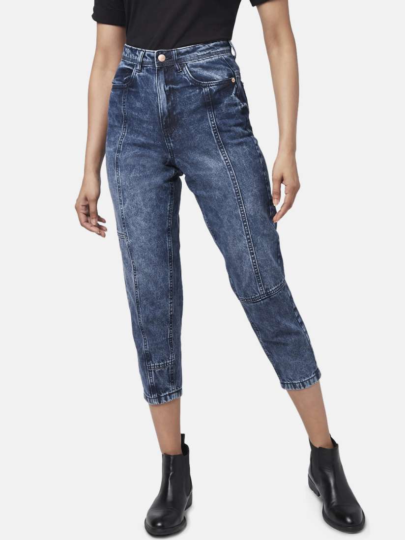 Buy SF JEANS by Pantaloons Women Blue High Rise Heavy Fade Cotton Jeans Jeans for Women 20724898 Myntra