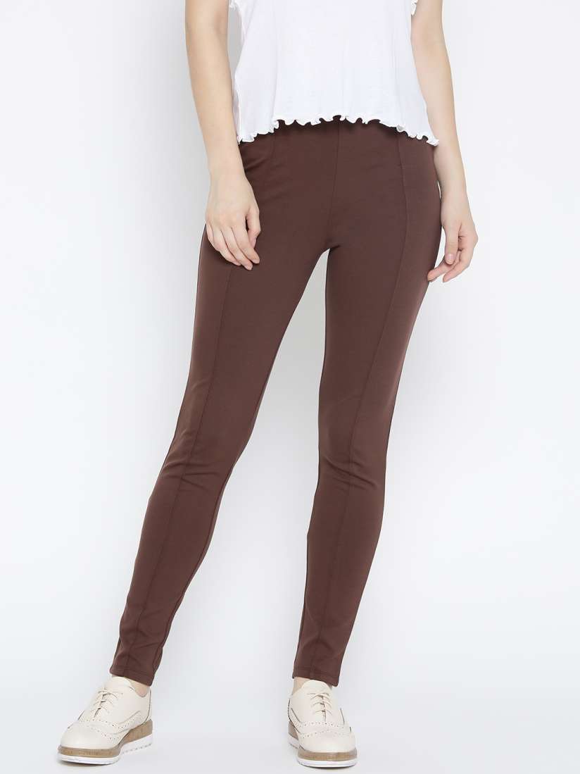 Buy Marks Spencer Brown Treggings Jeggings for Women 2072522 Myntra