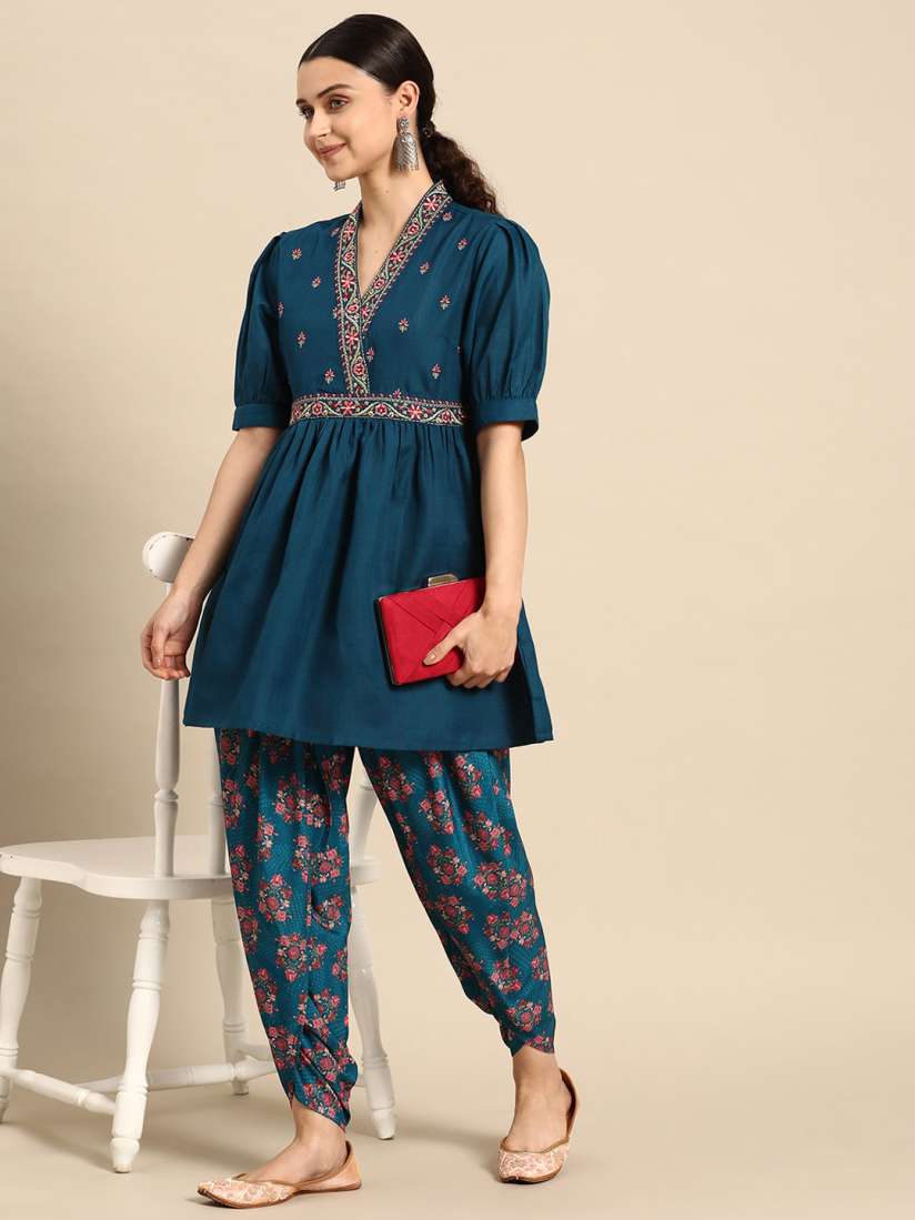 Myntra kurtis with pants sale