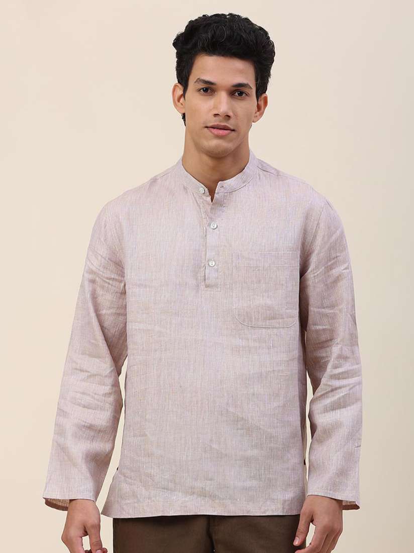 Buy Fabindia Men Purple Comfort Casual Linen Shirt Shirts for Men 20727904 Myntra
