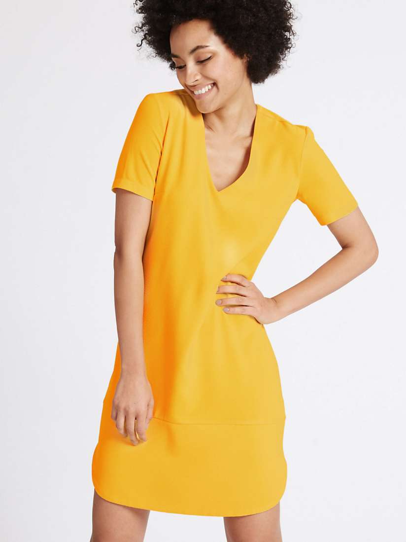 Buy Marks Spencer Women Yellow Solid A Line Dress Dresses for Women 2072793 Myntra