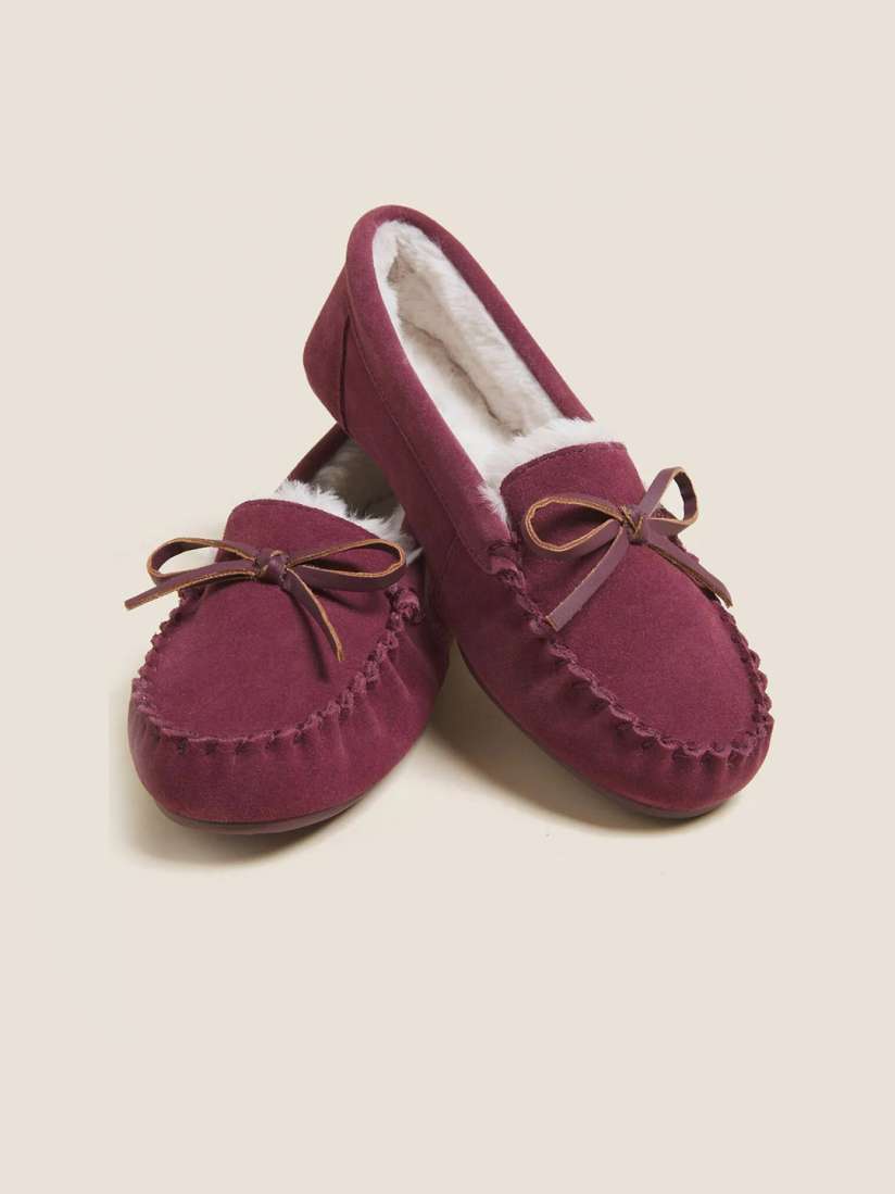 Buy Marks Spencer Women Magenta Suede Loafers Casual Shoes for Women 20730834 Myntra