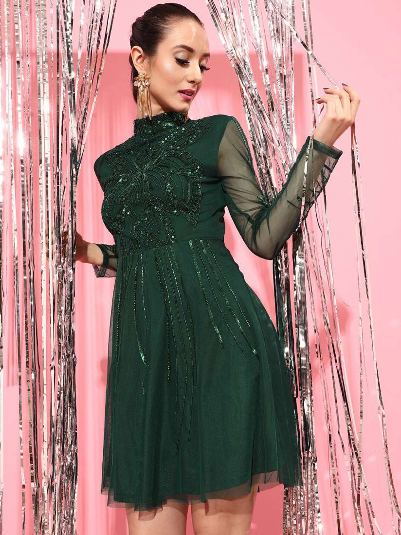 Stunning green dresses sales