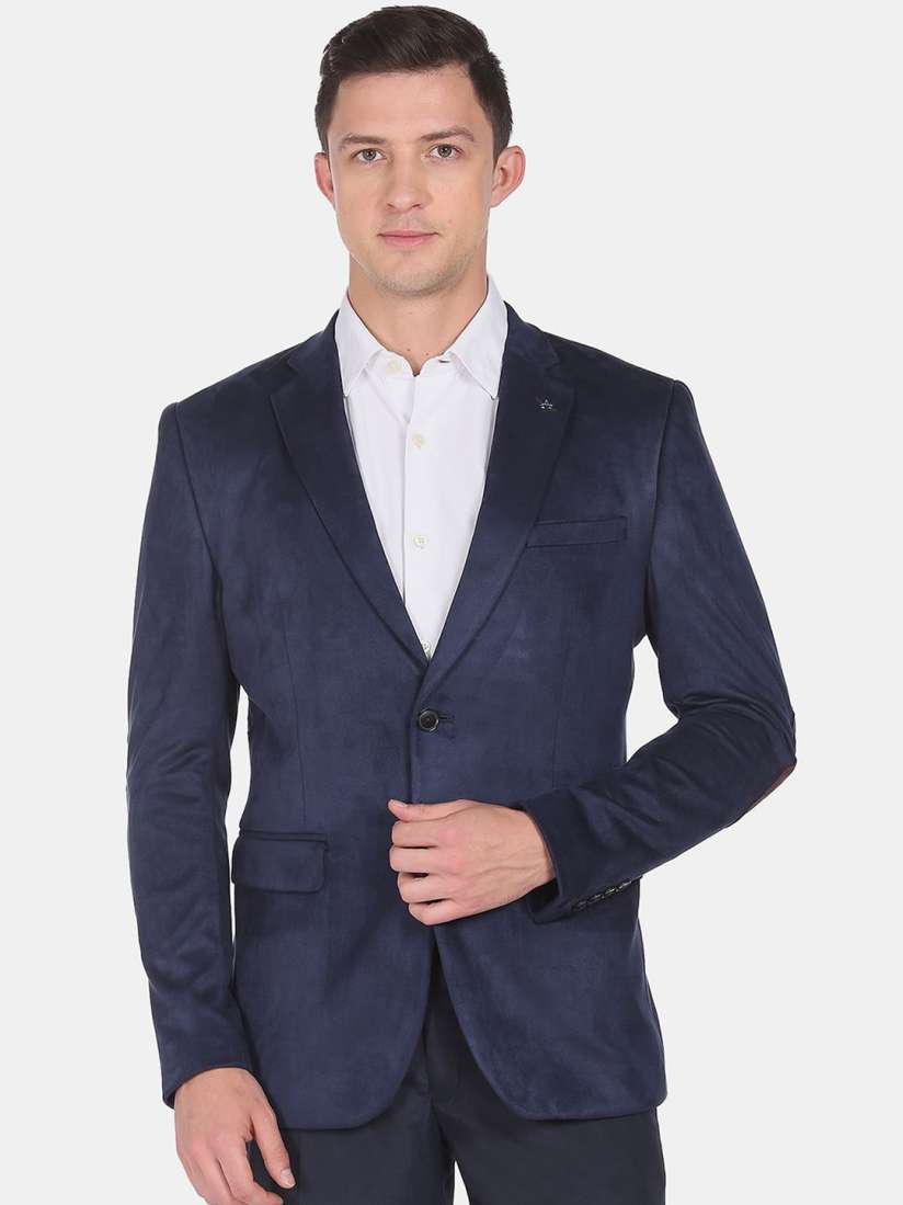 Buy Arrow Men Navy Blue Solid Slim Fit Single Breasted Formal Blazer Blazers for Men 20745214 Myntra