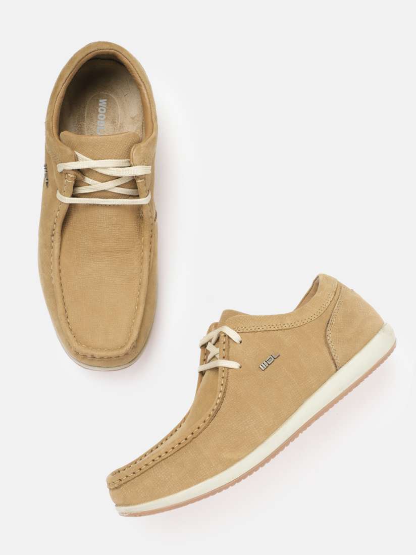 Buy Woodland Men Camel Brown Solid Leather Derbys Casual Shoes for Men 20745638 Myntra
