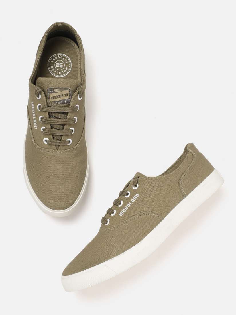 Woodland olive green sneakers cheap