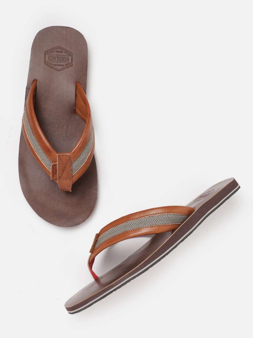 Buy Woodland Men Tan Brown Solid Leather Comfort Sandals Sandals for Men 20745684 Myntra