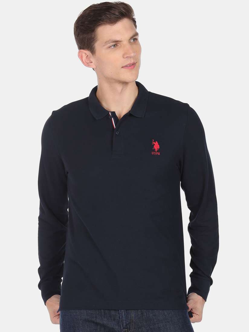 Buy U.S. Polo Assn. Men Polo Collar T shirt Tshirts for Men 20747862 Myntra