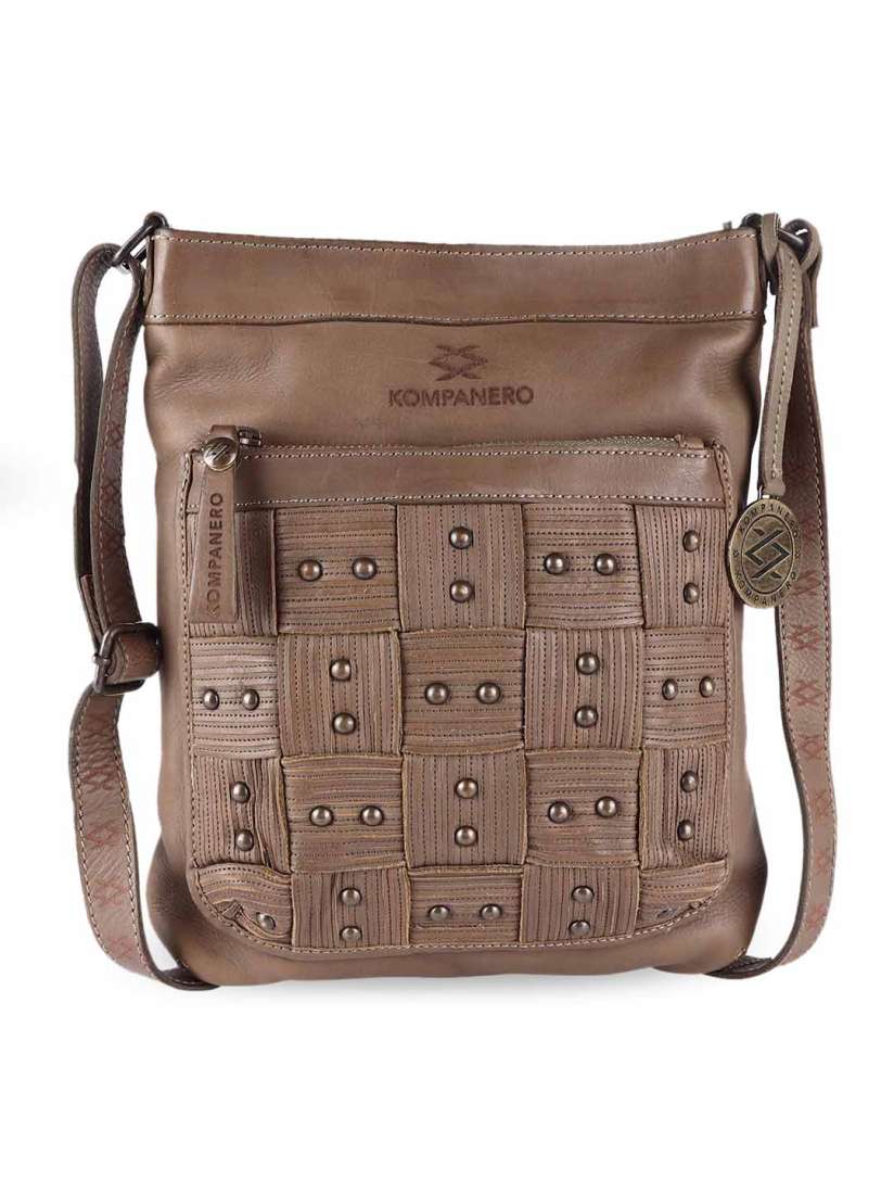 Buy KOMPANERO Women Brown Leather Structured Sling Bag Handbags for Women 20748024 Myntra