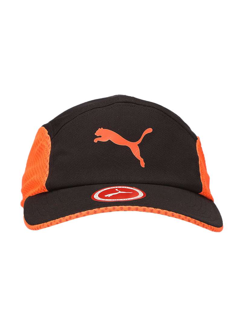 Myntra Puma Disc Cap Puma Unisex Black Orange P-Disc-Fit Runner Cap - Main Image