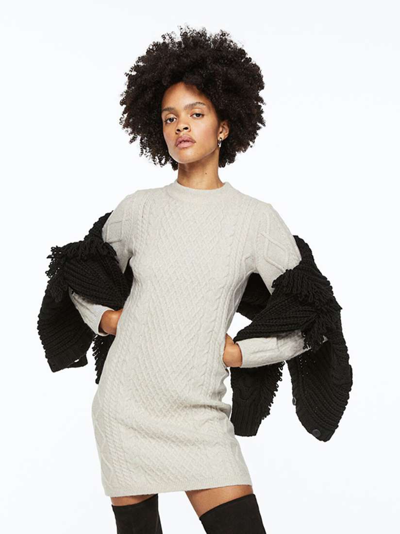 Cable knit dress womens best sale